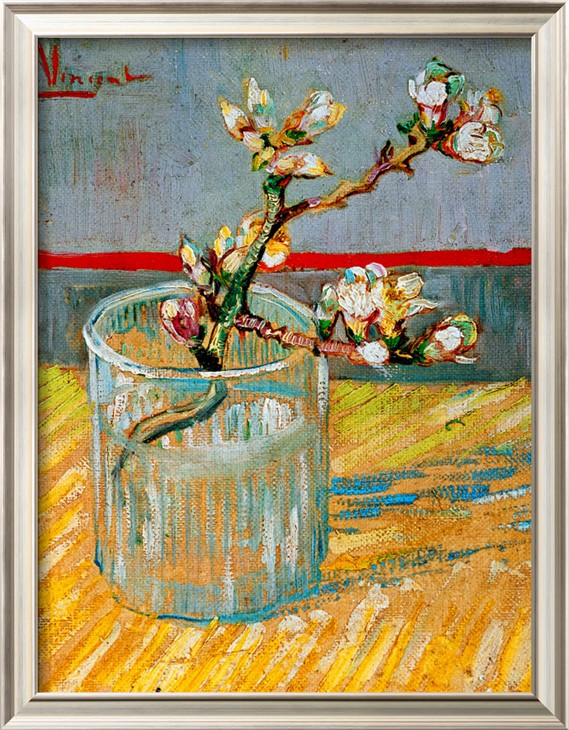 Blossoming Almond Branch In A Glass, C.1888 By Vincent Van Gogh